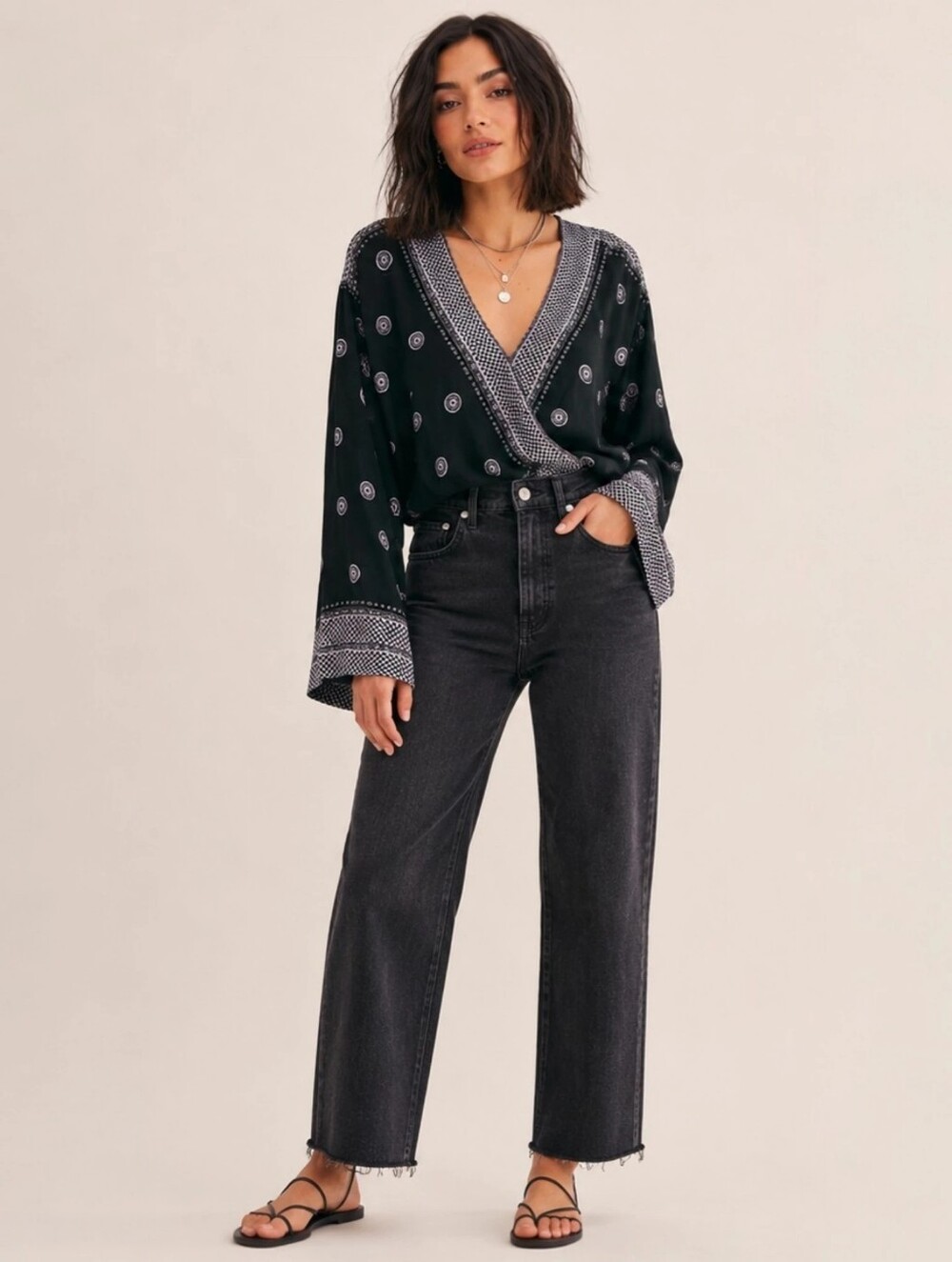 Free People Intimately "On Board Bodysuit" Black & Lavender  Small - Picture 3 of 8